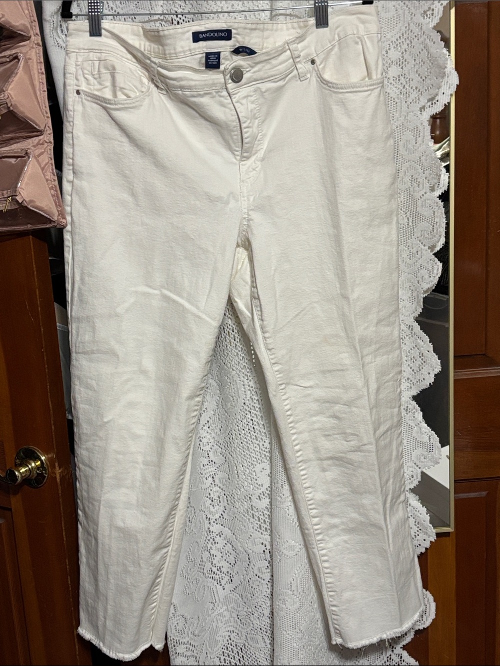 Bandolino raw cut Leg Ankle Pants size 14